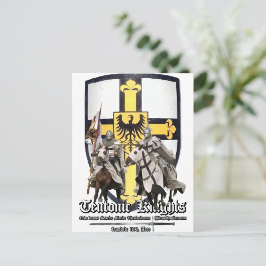 Teutonische messen briefkaart (Staand voorkant)