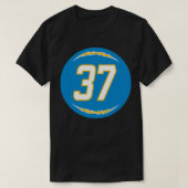Tevaughn Campbell Nummer 37 Jersey Los Angeles Cha T-shirt (Design voorkant)