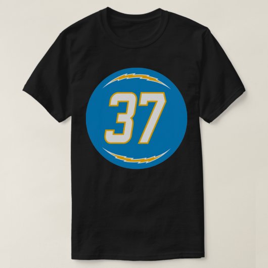 Tevaughn Campbell Nummer 37 Jersey Los Angeles Cha T-shirt (Design voorkant)