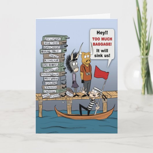 TEVEEL BAGAGE! KAART (Voorkant)