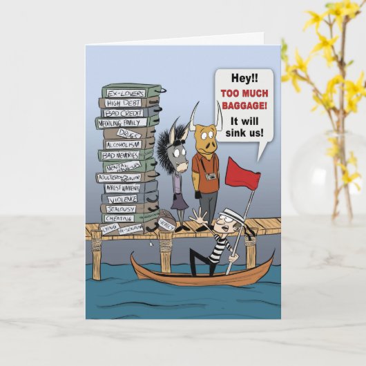 TEVEEL BAGAGE! KAART (Gele Bloem)