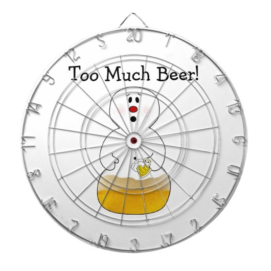 Teveel Beer Dartboard Dartbord (Voorkant)