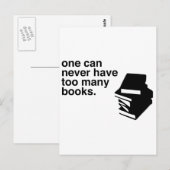 teveel boeken briefkaart (Voorkant / Achterkant)