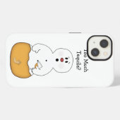 Teveel Tequila Sneeuwman iPhone Hoesje (Achterkant horizontaal)