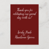 Tevergeefs bloemdetails kaart (Achterkant)