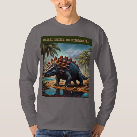 Tevreden ankylosaurus t-shirt (Voorkant)