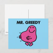 Tevreden de heer Greedy Briefkaart (Voorkant / Achterkant)