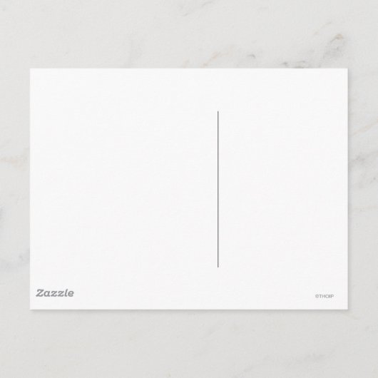 Tevreden de heer Greedy Briefkaart (Achterkant)