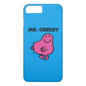 Tevreden de heer Greedy Case-Mate iPhone Case (Achterkant)