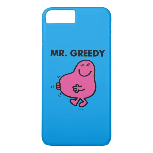 Tevreden de heer Greedy Case-Mate iPhone Case (Achterkant)