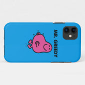 Tevreden de heer Greedy Case-Mate iPhone Case (Achterkant (horizontaal))