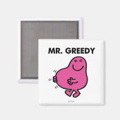Tevreden de heer Greedy Magneet (Voorkant / Achterkant)