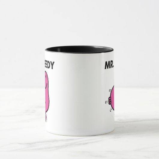 Tevreden de heer Greedy Mok (Midden)