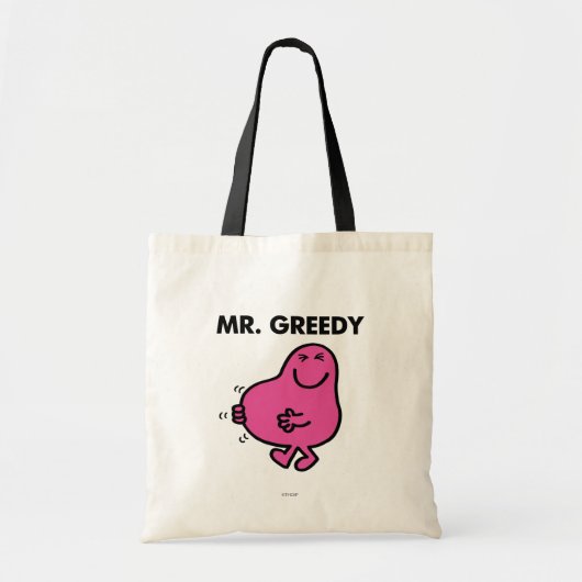 Tevreden de heer Greedy Tote Bag (Voorkant)