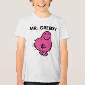 Tevreden de heer Greedy Tri-Blend Shirt (Voorkant)