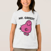 Tevreden de heer Greedy Tri-Blend Shirt (Voorkant)