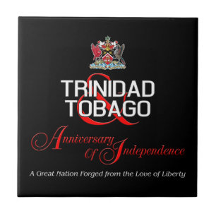 Tevreden Jubileum van Onafhankelijkheid T&T Tegeltje