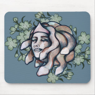 Tevreden Medusa Kunstwerk zachte gorgon kunst Medu Muismat