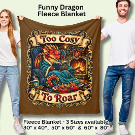 Tevreden Rode Draak Om Te Brullen Fleece Deken