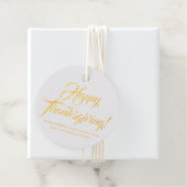 Tevreden Thanksgiving elegant van de tekst van het Bedankjes Labels (Met doos)