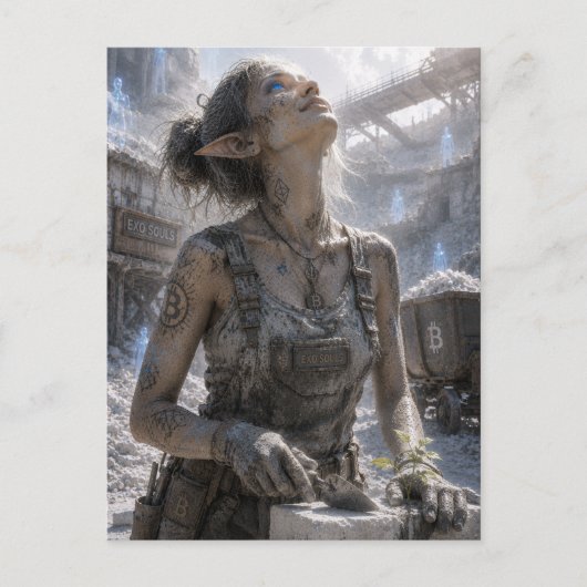 Tevredenheid / Cementwerker / Zoutmijn Briefkaart (Voorkant)