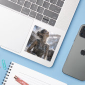 Tevredenheid / Cementwerker / Zoutmijn Sticker (Laptop met iPhone)