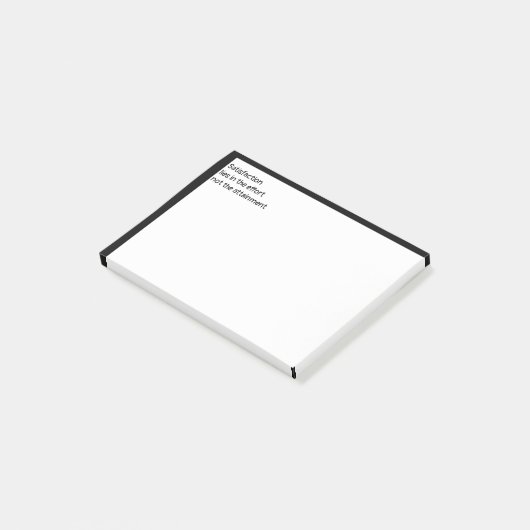 Tevredenheid ligt in de Inspanning niet Verwezenli Post-it® Notes (Schuin)