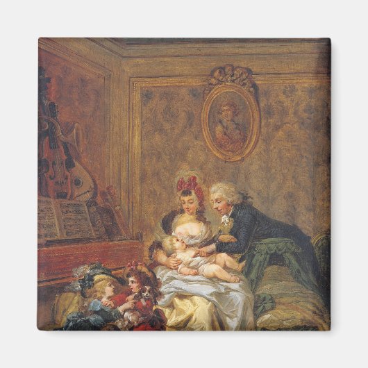 Tevredenheid over het huwelijk of de gelukkige fam magneet (Voorkant)