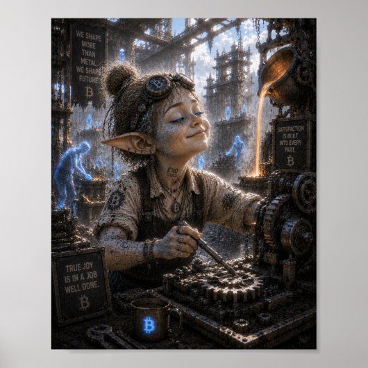 Tevredenheid / Precisieproductietechnicus Poster (Voorkant)