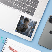 Tevredenheid / Textielinspecteur / Glasfabriek Sticker (Laptop met iPhone)