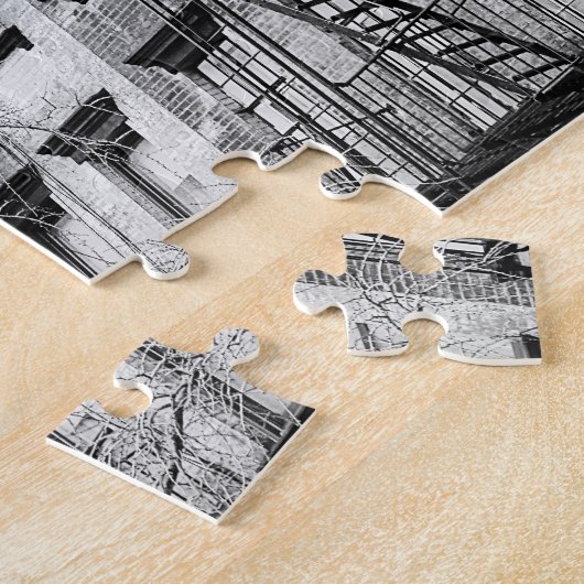 Tewaterlatingspuzzel van West-Village Manhattan in Legpuzzel (Zijkant)