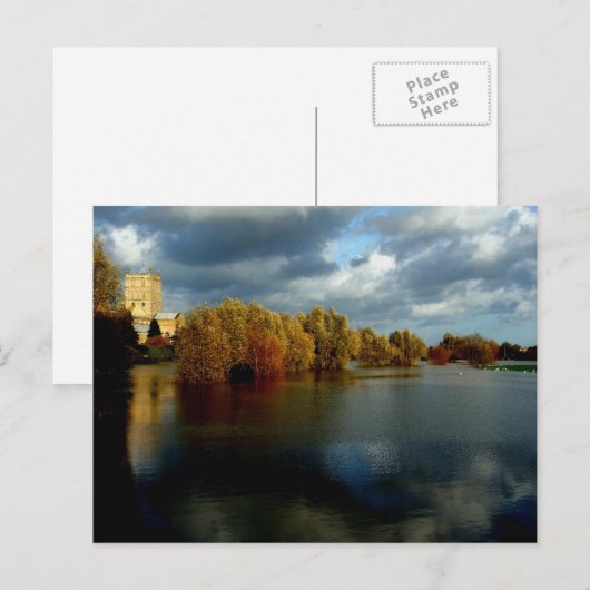 Tewkesbury Abbey, Engeland, Briefkaart (Voorkant / Achterkant)