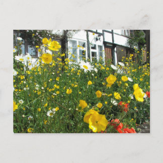 Tewkesbury cottages and Garden Briefkaart