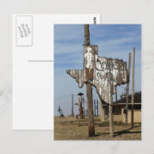 Tex de Cowboy en Texas Sign Briefkaart (Voorkant / Achterkant)