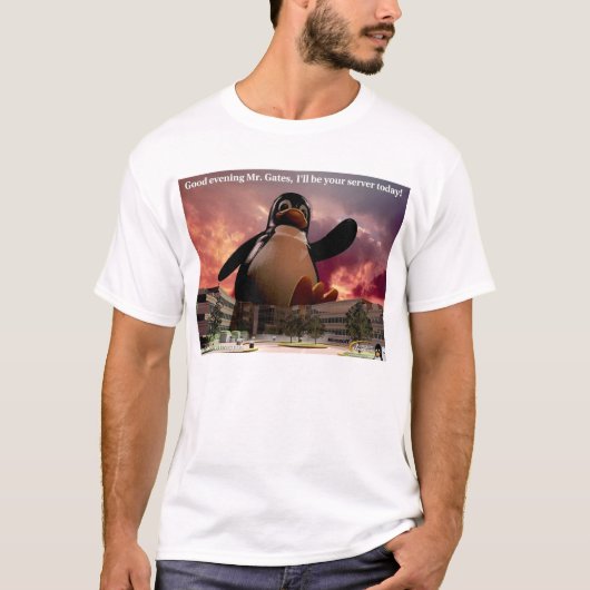 Tex, de Linux Penguin. T-shirt (Voorkant)