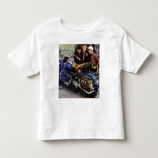 Tex-motorfiets Kinder Shirts (Voorkant)