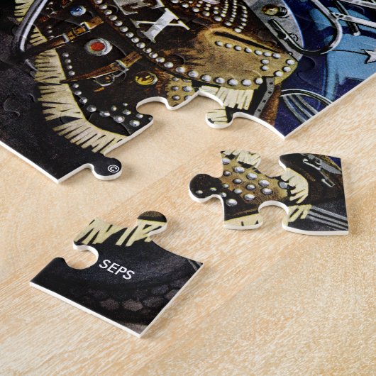 Tex-motorfiets Legpuzzel (Zijkant)