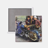 Tex-motorfiets Magneet (Voorkant / Achterkant)