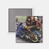 Tex-motorfiets Magneet (Voorkant / Achterkant)