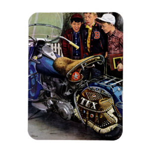 Tex-motorfiets Magneet