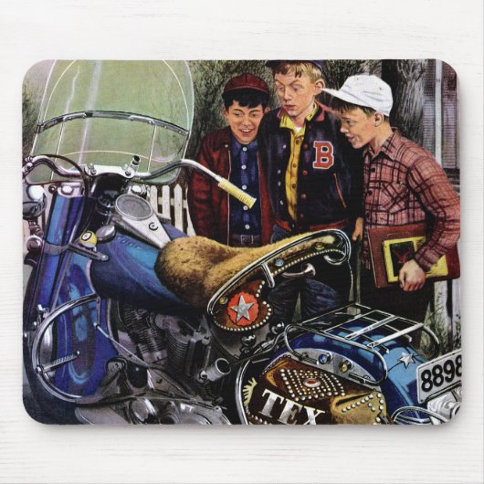 Tex-motorfiets Muismat (Voorkant)