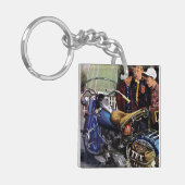 Tex-motorfiets Sleutelhanger (Voorkant Links)