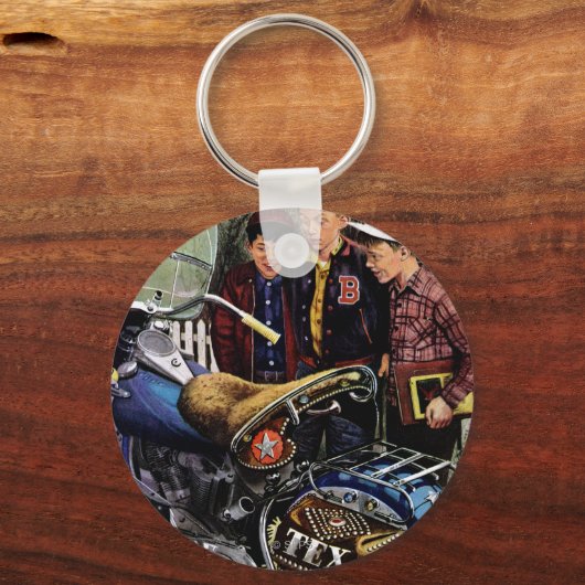 Tex-motorfiets Sleutelhanger (Voorkant)