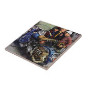 Tex-motorfiets Tegeltje (Zijkant)