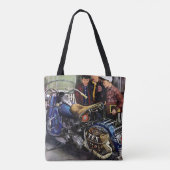 Tex-motorfiets Tote Bag (Achterkant)