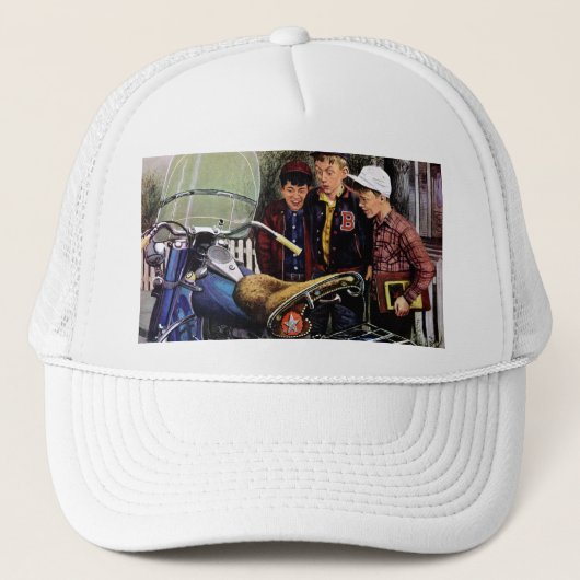 Tex-motorfiets Trucker Pet (Voorkant)