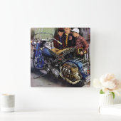 Tex-motorfiets Vierkante Klok (Huis)