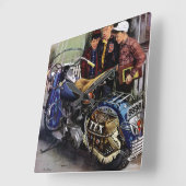 Tex-motorfiets Vierkante Klok (Hoek)