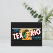 Tex Rio Tomaten Etiket Briefkaart (Staand voorkant)