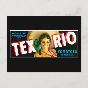 Tex Rio Tomaten Etiket Briefkaart
